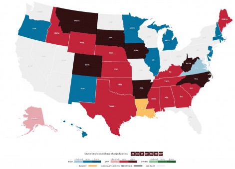 Race for the Senate Midterms 2014 Results